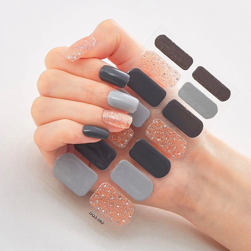 UV Semi-Cured Gel Nail Wraps