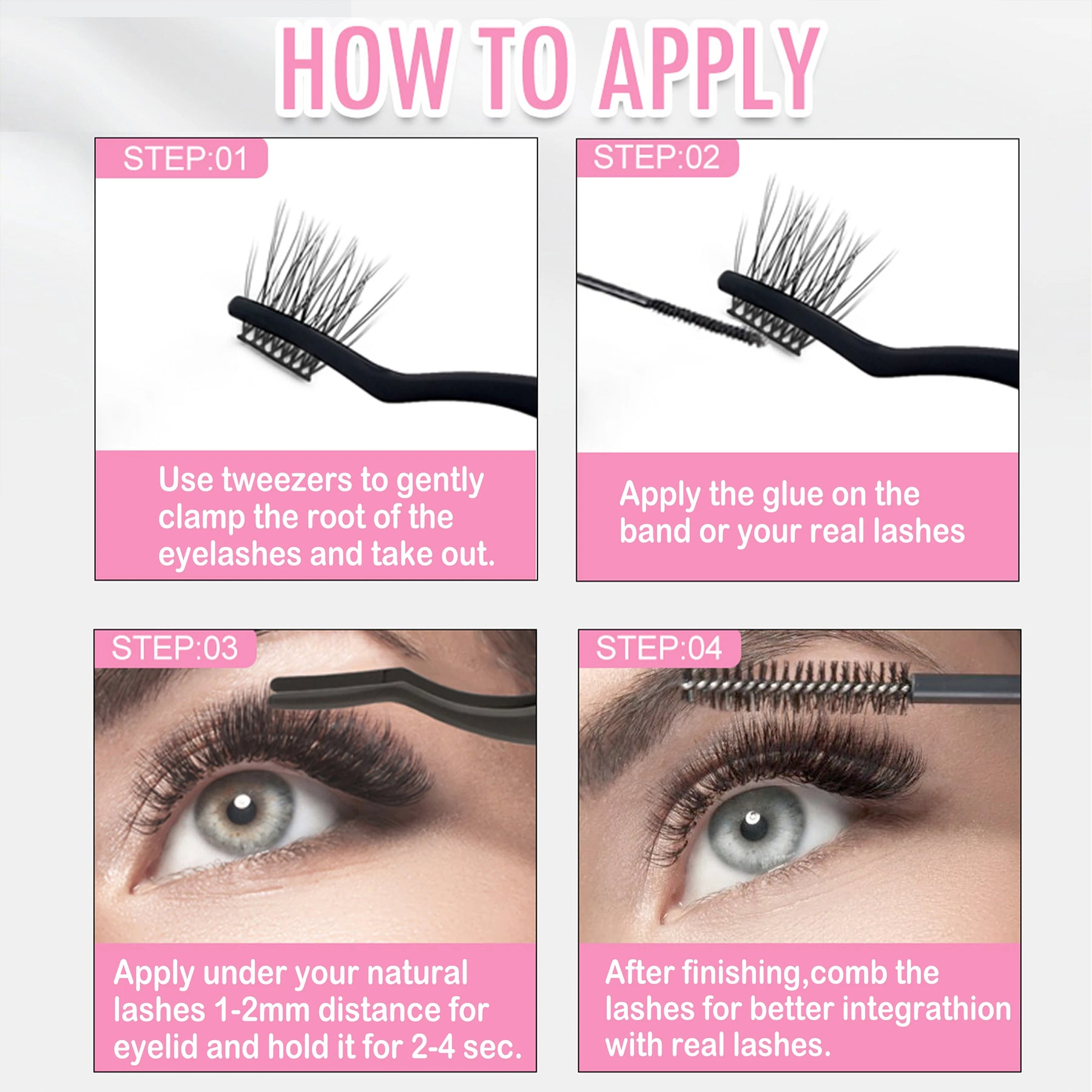 Curl Cluster Lashes Extension DIY