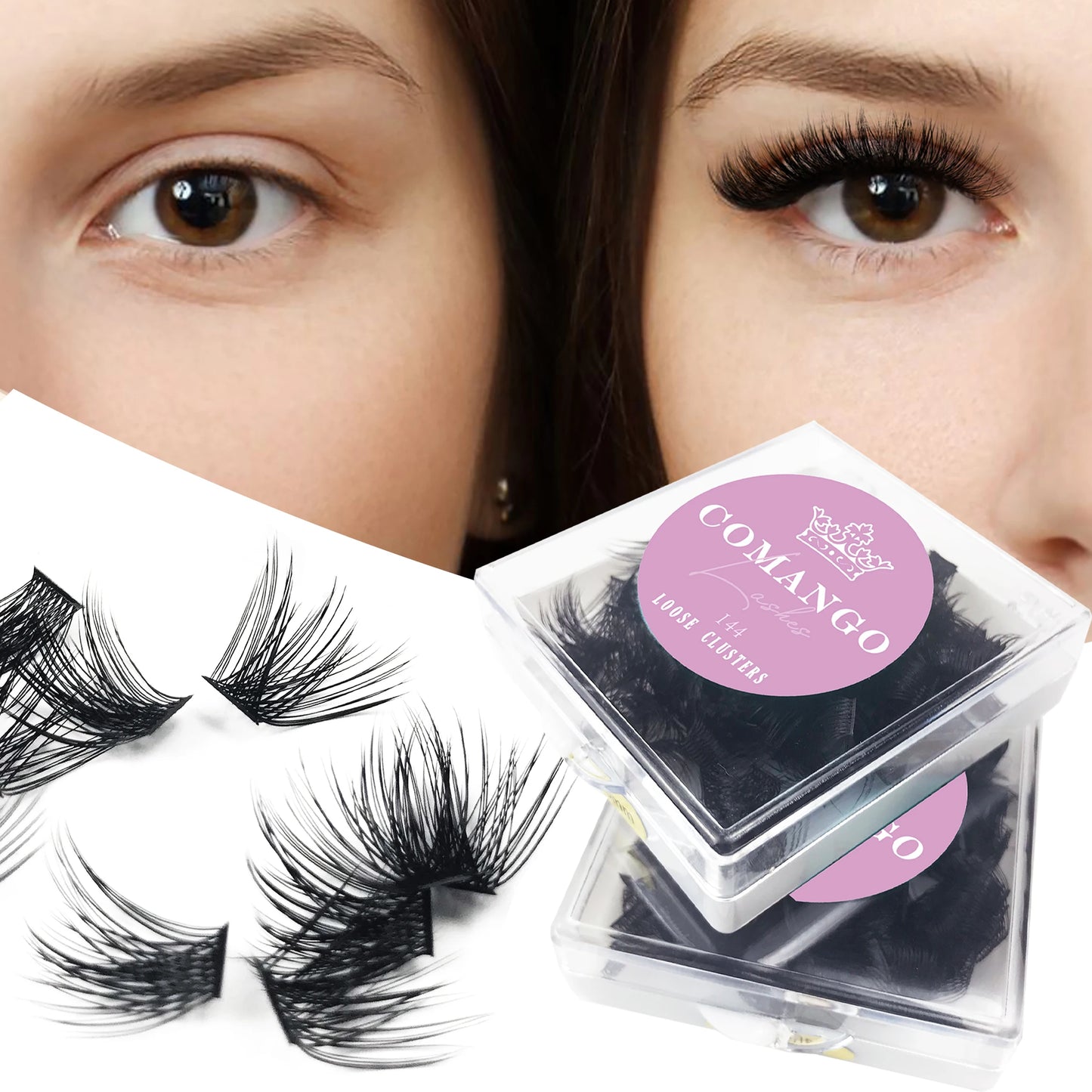 Curl Cluster Lashes Extension DIY