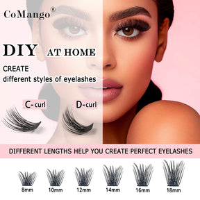 Curl Cluster Lashes Extension DIY